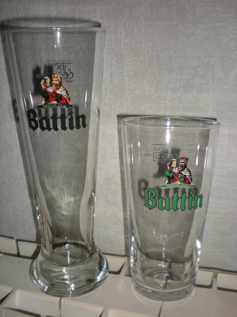 BATTIN:  4 verres différents, Collections, Enlèvement ou Envoi, Comme neuf, Verre ou Verres