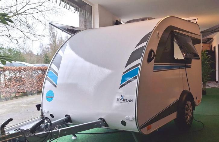 Teardrop Mini TOMMY caravan 750kg, Caravans en Kamperen, Caravans, Particulier, tot en met 2, tot 500 kg, Overige merken, Lengtebed