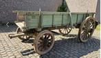 Authentieke houten boeren transportkar Emile Matton, Ophalen
