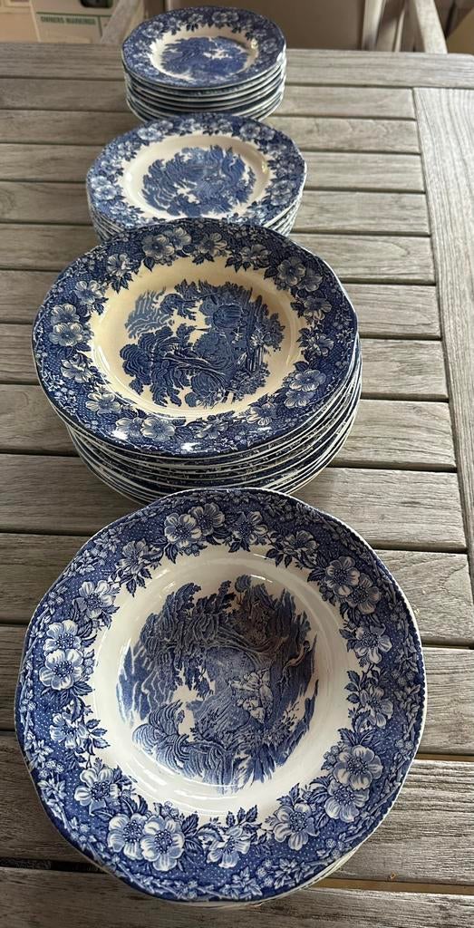 Blauw “Woodland” Enoch Wedgwood (Tunstall) Ltd England, Ophalen