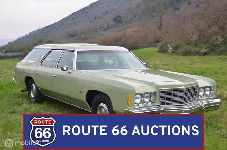 Chevrolet Impala Station Wagon | 1975 | Route 66 Auctions, Auto's, Oldtimers, Bedrijf, Chevrolet, Benzine, Overige carrosserie