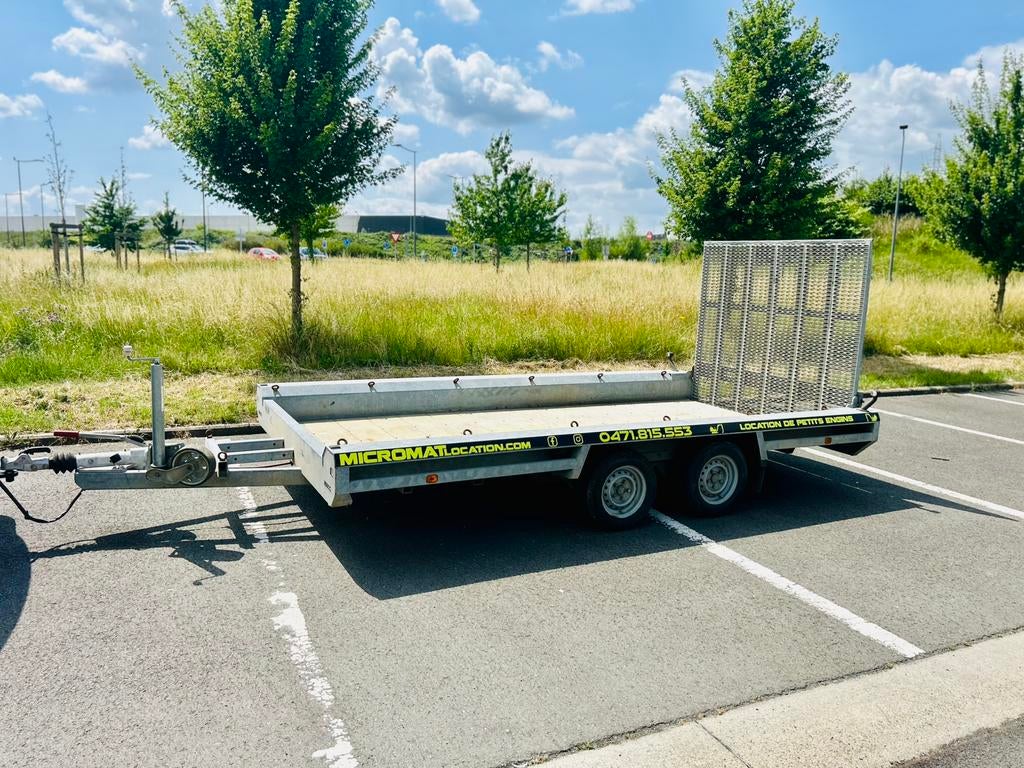 Remorque porte engin 3,5T, Enlèvement