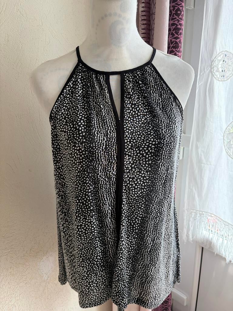 H&M  top met dierenprint — Maat S, Kleding | Dames, Topjes, Zo goed als nieuw, Ophalen of Verzenden