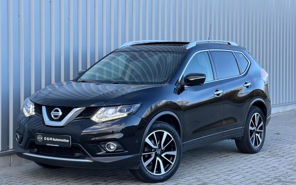 Nissan X-Trail 1.6 Benzine 2017 EURO 6b LED/Pano/Leder/Navi, Auto's, Nissan, Bedrijf, Te koop, X-Trail, 360° camera, ABS, Achteruitrijcamera