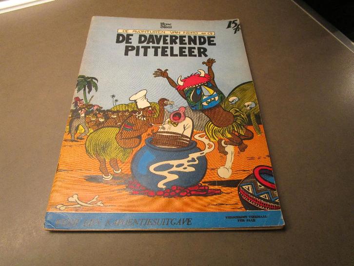 Nero - De daverende pitteleer - 1e druk - 1959, Boeken, Stripverhalen, Gelezen, Eén stripboek, Ophalen of Verzenden