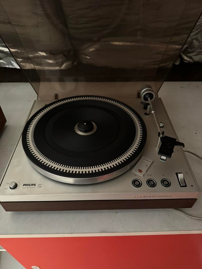 Philips 212 electronic platenspeler, Audio, Tv en Foto, Platenspelers, Ophalen, Zo goed als nieuw, Platenspeler, Philips