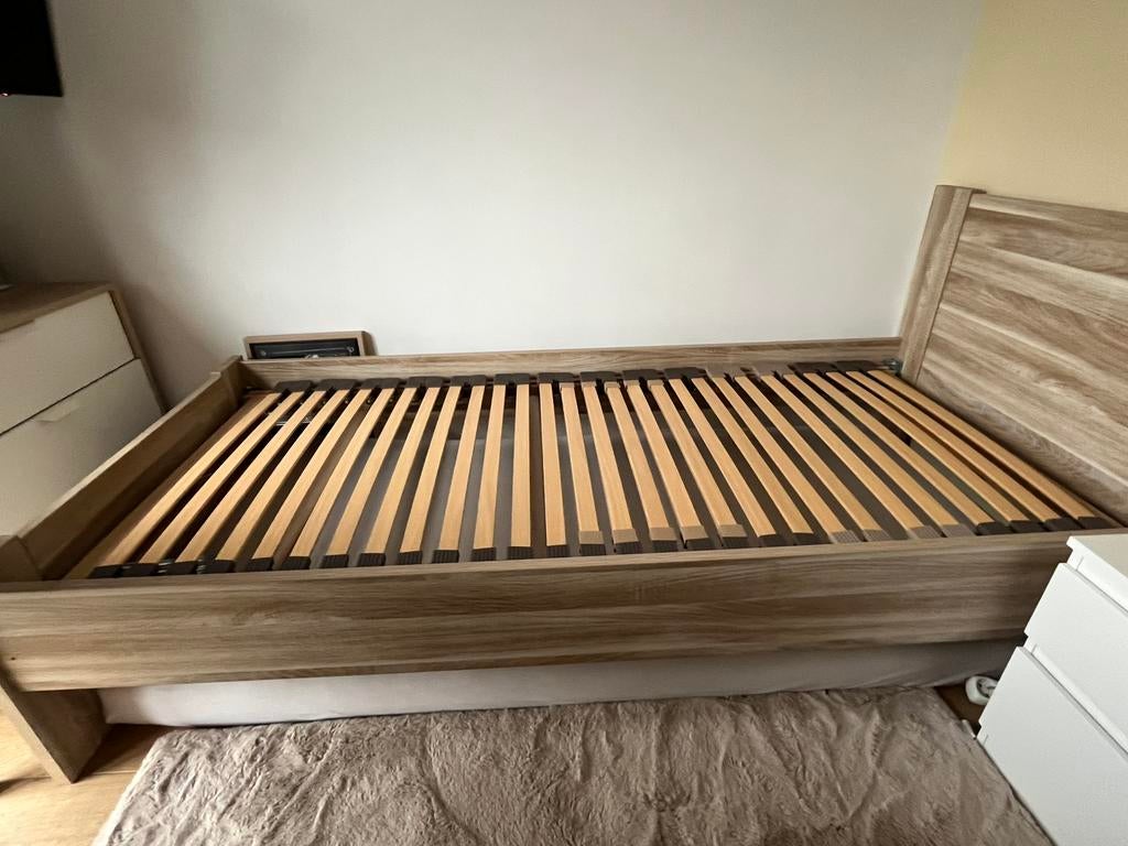 Eenpersoonsbed(2 stuks), Ophalen, 90 cm, Eenpersoons, Beige