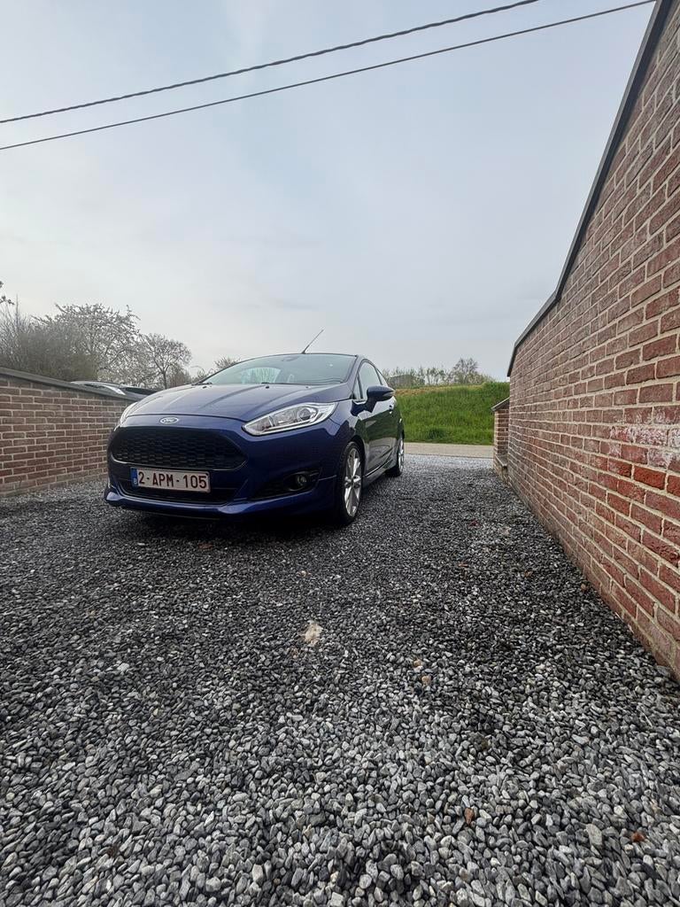 Ford Fiesta ST-line, Auto's, Voorwielaandrijving, Stof, Zwart, Blauw