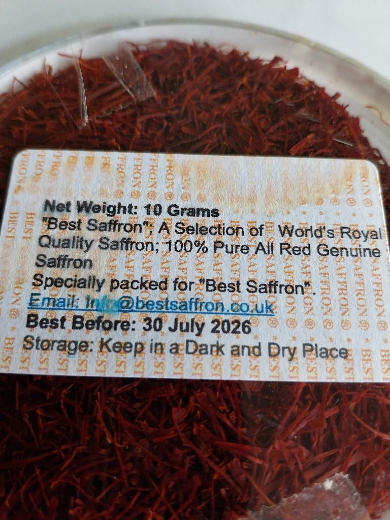 10 GRAMMES DE SAFRAN 100% PURE, Divers, Produits alimentaires, Enlèvement ou Envoi