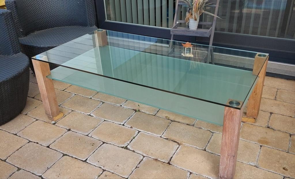 Table basse en verre, Enlèvement, Comme neuf