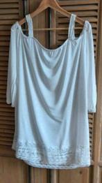 Stretch jurkje met kant open schouders large., Maat 42/44 (L), Ophalen of Verzenden, Zo goed als nieuw, Wit