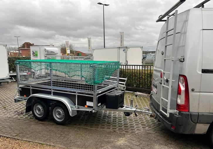 Nieuwe aanhangwagen met loofrekken en accessoires., Auto diversen, Aanhangers en Bagagewagens, Nieuw, Ophalen