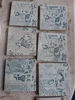 8 oude faience tegels,dieren,jaren 1800-1900, Antiek en Kunst, Ophalen of Verzenden