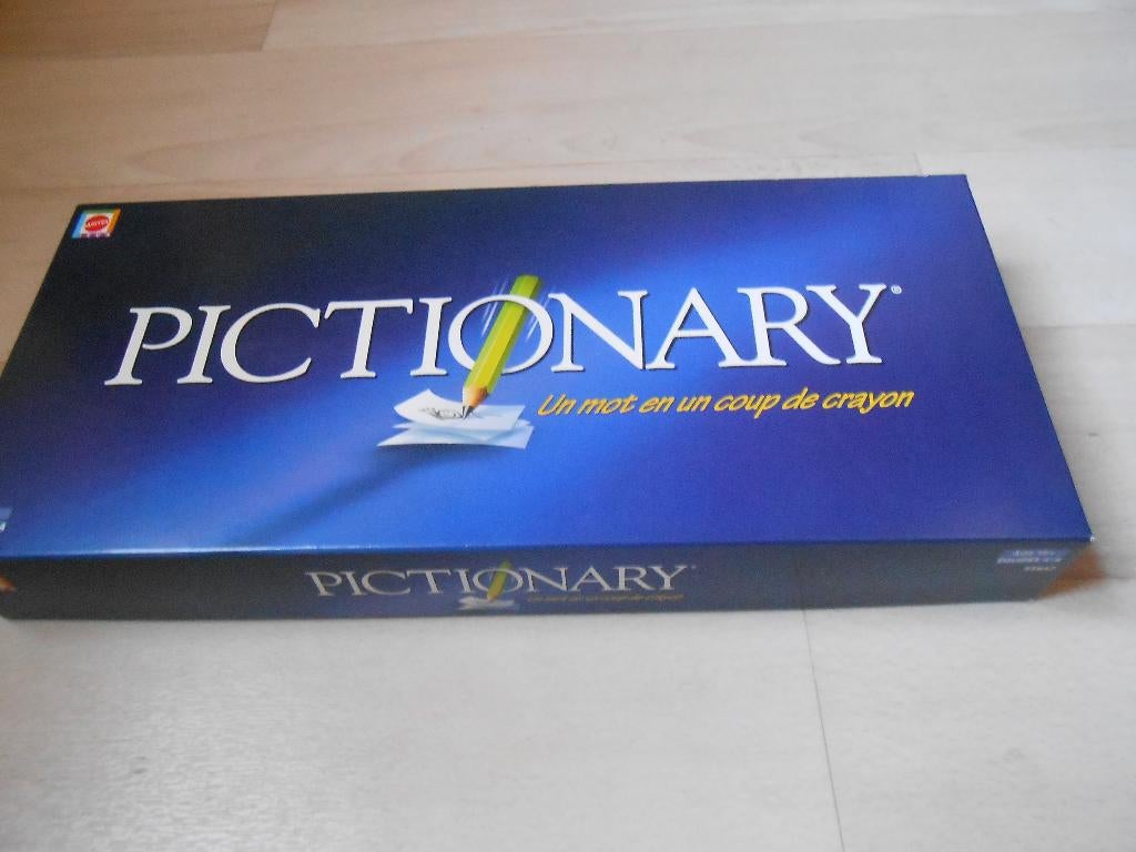 jeu de sociétè Pictionary, Trois ou quatre joueurs, Enlèvement, Comme neuf, Autre