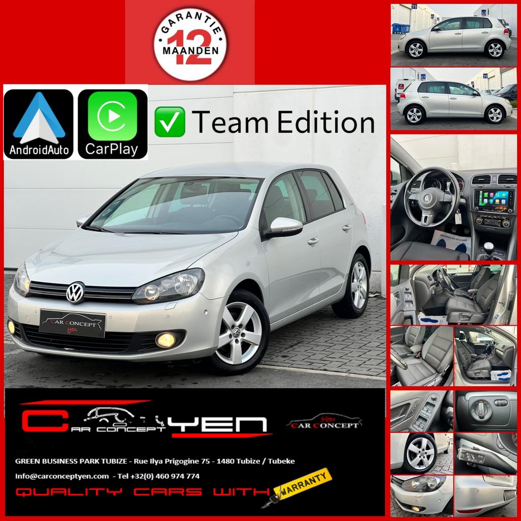 VolkswagenGolf 1.2 TSI*Team edition*Carplay*Park assist*Clim, Autos, Volkswagen, Entreprise, Golf, Android Auto, Essence, Euro 5