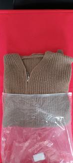 Beige/lichtbruine vest lange mouwen + rits + zakken, unisex, Beige, Nieuw, Ophalen of Verzenden, ANDERE