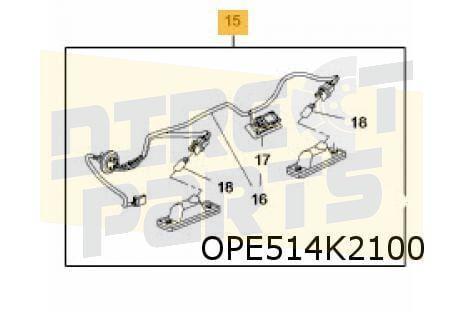 Opel Micra Karl Rocks kentekenplaatverlichtingsset L+R compl, Autos : Pièces & Accessoires, Carrosserie & Tôlerie, Haillon arrière