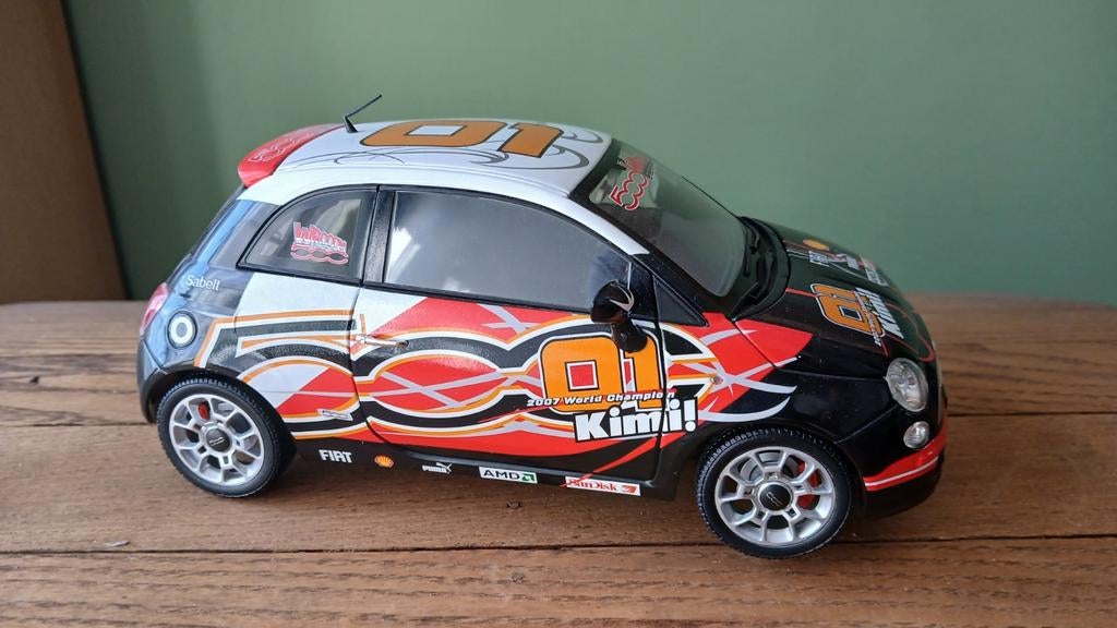 Fiat 500 NOREV 1/18 KIMI, Hobby & Loisirs créatifs, Voitures miniatures | 1:18, Enlèvement ou Envoi, Norev