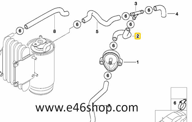 Slang voorgloeiventiel BMW E39 520d oe 13537786811 org nieuw, Autos : Pièces & Accessoires, Neuf, -, -, Enlèvement ou Envoi