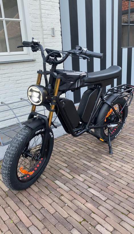 Yolin E-Bike 1000W Dual Battery Offroad 55km/u, Fietsen en Brommers, Elektrische fietsen, Zo goed als nieuw, 50 km per accu of meer