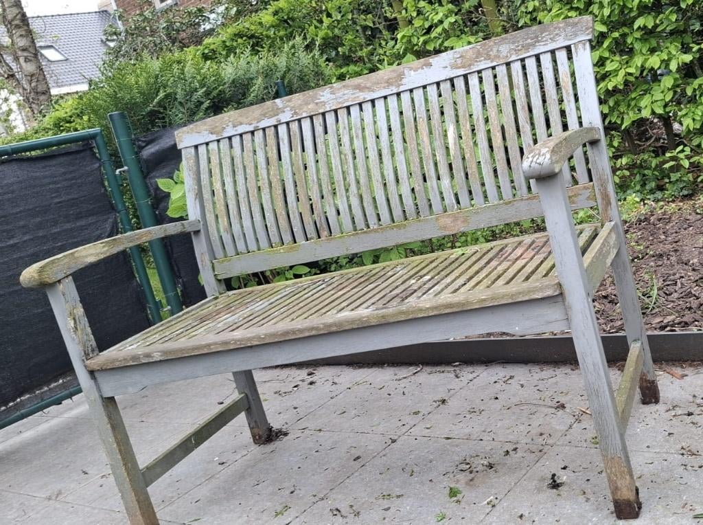 Houten zitbank, Tuin en Terras, Tuinbanken, Ophalen, Gebruikt, Hout