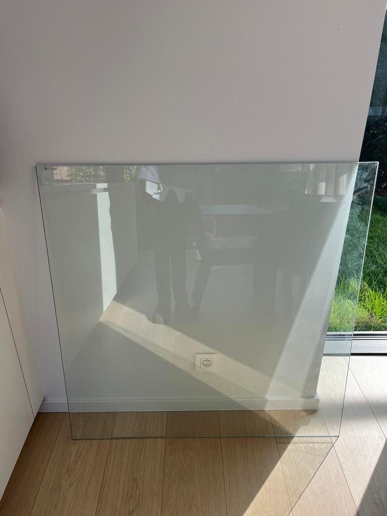 Glasplaat in Tempered glass., Doe-het-zelf en Bouw, Glas en Ramen, Zo goed als nieuw, Glasplaat, Veiligheidsglas, Ophalen