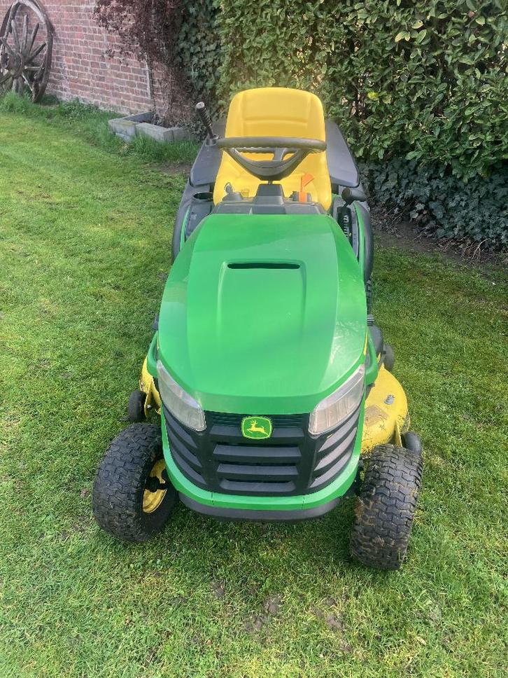 zitmaaier john deere, Tuin en Terras, Zitmaaiers, Zo goed als nieuw, 90 tot 120 cm, Opvangbak, Ophalen