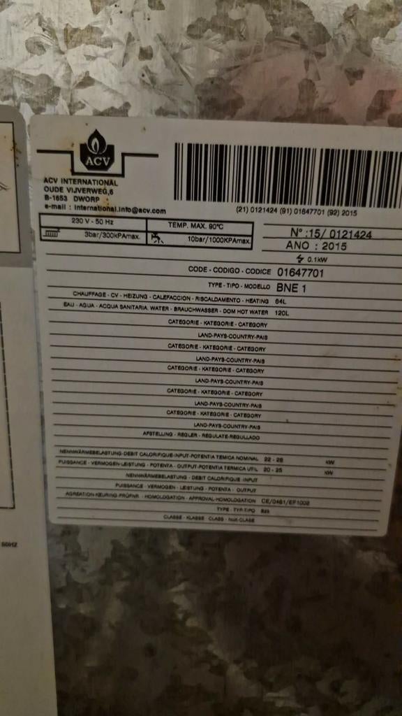 Chaudiere a mazout, Ophalen of Verzenden