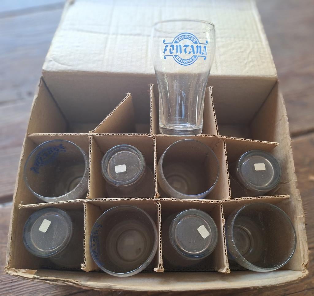 Sources de publicité sur verre Fontana, Collections, Enlèvement ou Envoi