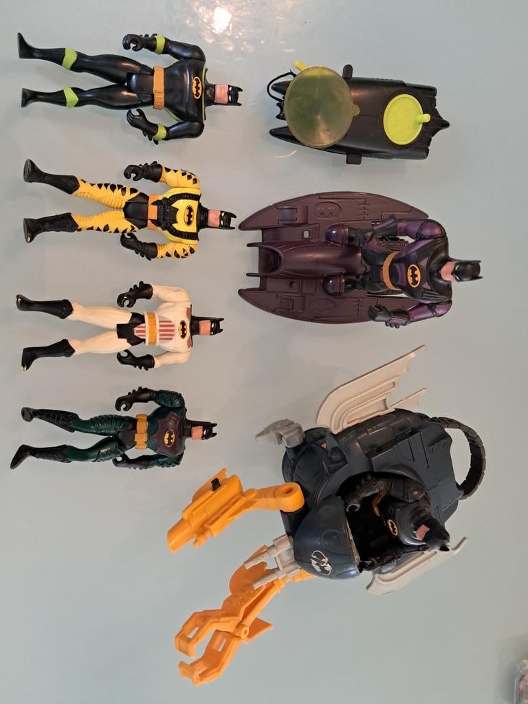 Batman 1994---1998  Kenner!!  6 figures +  2 voertuigen, Verzenden, Gebruikt