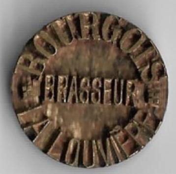 Unieke oude stempel BRASSEUR BOURGOIS   *LA LOUVIERE* beschikbaar voor biedingen