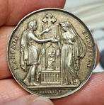 France - Médaille de mariage 1858 - 12,25 gr. d'argent, Enlèvement ou Envoi, Monnaie en vrac, Argent, France