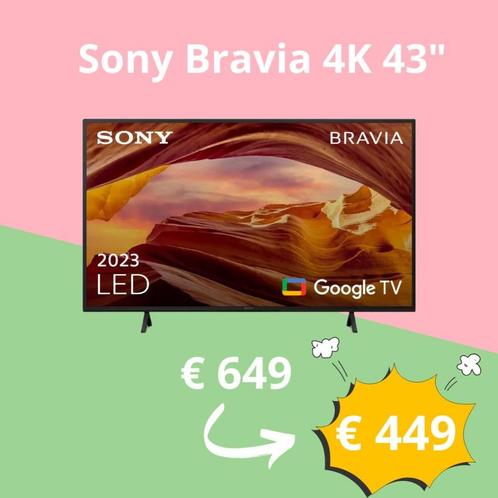 SONY 43” LED TV 4K Bravia KD-43X75WL (2023), Audio, Tv en Foto, Televisies, LED, Sony, Smart TV, Ophalen