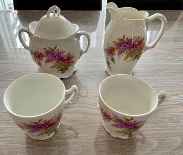Thee-/koffieset, porselein, jaren 20 beschikbaar voor biedingen