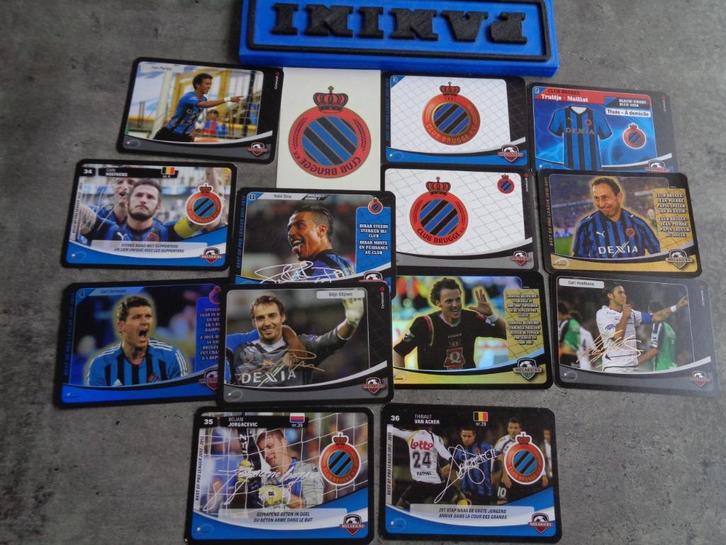VOETBAL KAARTEN MEGAKICKS 2010/11 CLUB BRUGGE 14X, Hobby en Vrije tijd, Stickers en Plaatjes, Ophalen of Verzenden