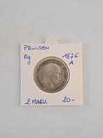Pruisen 2 mark 1876 A  AG geres, Ophalen of Verzenden