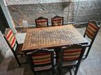Met de hand gemaakte antieke  tafel en 6 stoelen, Antiek en Kunst, Antiek | Meubels | Kasten, Ophalen