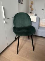 4x stoelen green velvet, Huis en Inrichting, Ophalen, Zo goed als nieuw