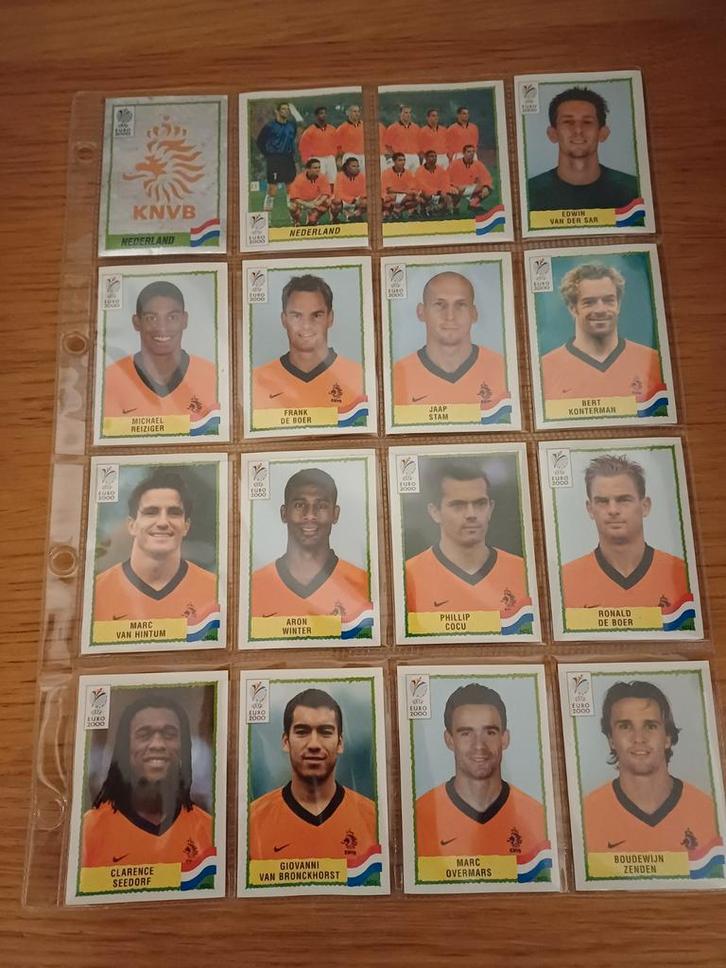 Panini Euro 2000 team Nederland (black back), Verzamelen, Stickers