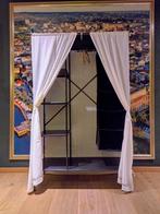 Vintage IKEA Kleding- of Kleerkast met Gordijntjes (2005), Ophalen, Open Garderobekast, 100 tot 150 cm, Zo goed als nieuw