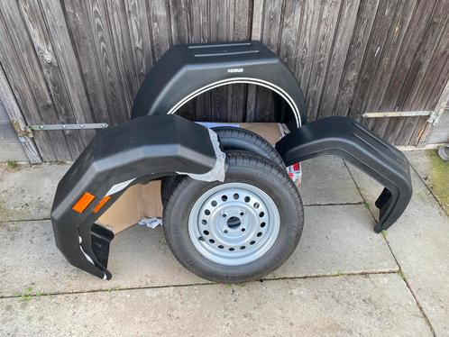 Nieuwe set velgen met spatborden, Auto diversen, Aanhangwagen-onderdelen, Nieuw, Ophalen