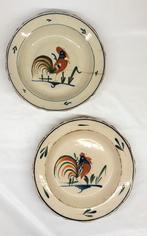 Lot de 2 assiettes au coq d’Andenne 1815