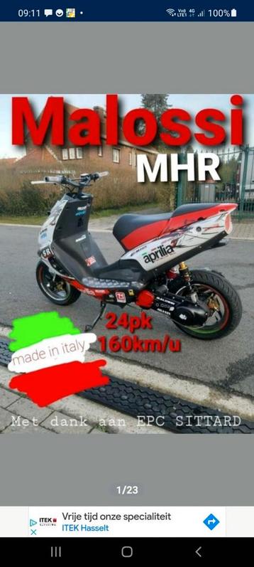 Aprillia 70 ccm à eau full malossi