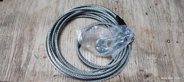 Câble en acier pour treuil, remorque 100% NEUF, Auto diversen, Aanhangwagen-onderdelen, Nieuw, Ophalen of Verzenden