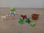 Playmobil kindje geiten boerderij dierentuin city huis stad, Ophalen of Verzenden, Gebruikt, Complete set