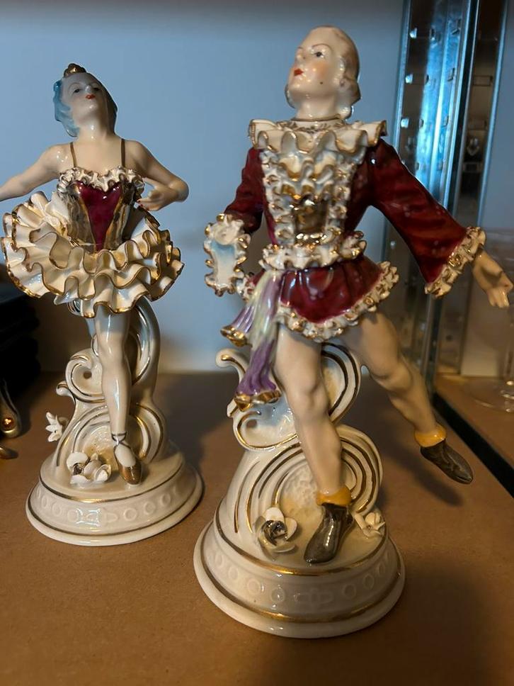 Porselein beelden Bonafini, Verzamelen, Beelden en Beeldjes, Gebruikt, Ophalen of Verzenden