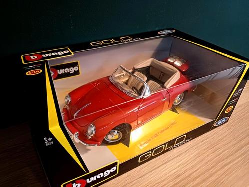 Bburago Gold Collezione Porsche 365B Cabriolet 1961, Hobby & Loisirs créatifs, Voitures miniatures | 1:18, Neuf, Voiture, Burago