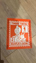 Hergé kuifje bons - timbre tintin groot vignet, Verzamelen, Ophalen of Verzenden, Zo goed als nieuw