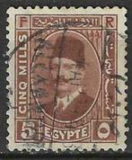 Egypte 1927/1932 - Yvert 122 - Koning Fouad I (ST), Timbres & Monnaies, Timbres | Afrique, Égypte, Affranchi, Envoi