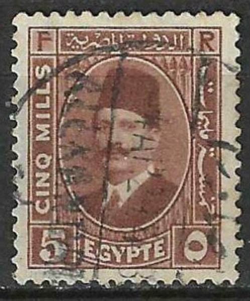 Egypte 1927/1932 - Yvert 122 - Koning Fouad I (ST), Postzegels en Munten, Postzegels | Afrika, Gestempeld, Egypte, Verzenden